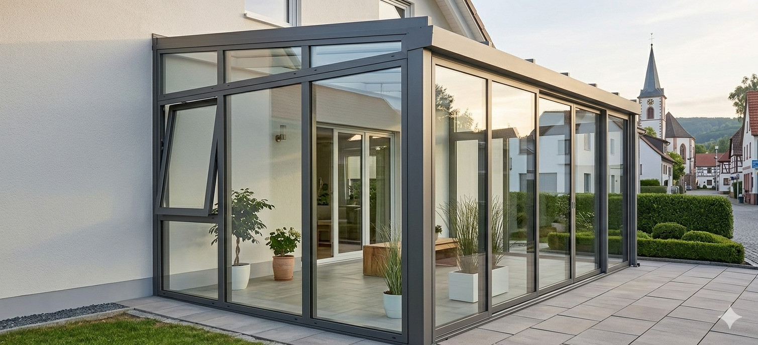 Schaufenster und Wintergarten Reinigung
